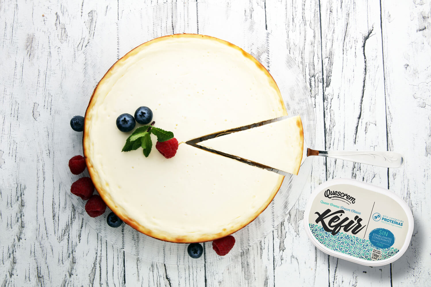 receta cheesecake kefir quescrem