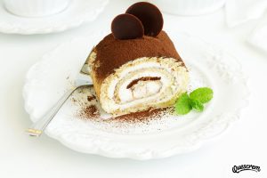 receta roll tiramisú quescrem