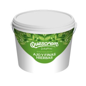 quescrem industria queso crema ajo y finas hierbas